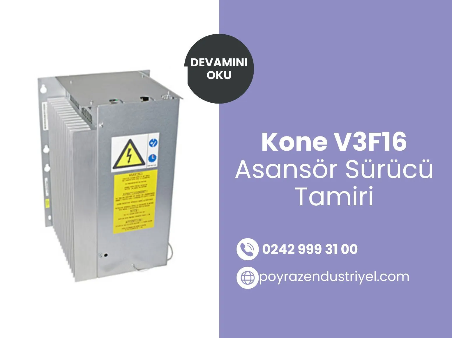 Kone V3f16 Asansör Sürücü Tamiri